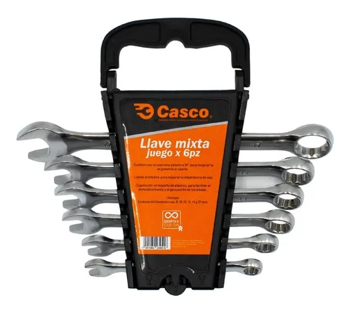 [121470] JUEGO DE LLAVES MIXTA 6 PIEZAS CASCO HT