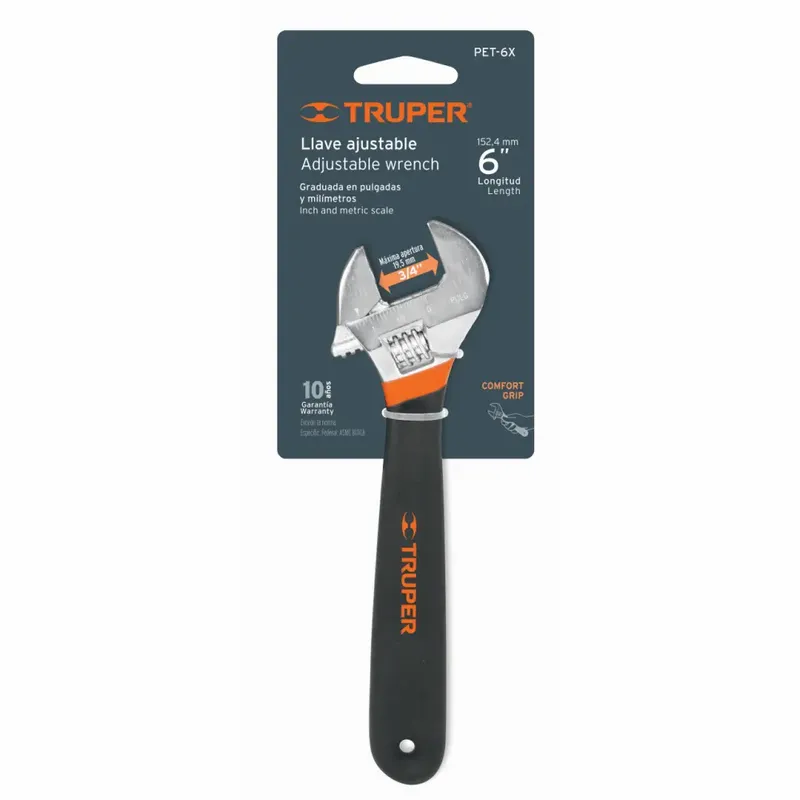 [15509] LLAVE AJUSTABLE "6" PET-6X TRUPER